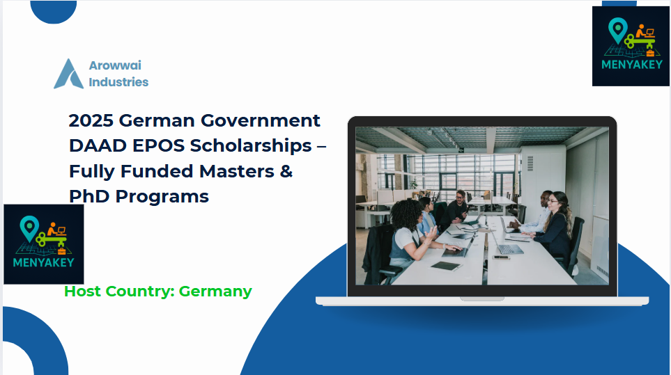 2025 German Government DAAD EPOS Scholarships – Fully Funded Masters & PhD Programs